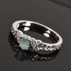 ("RARE RARE) Diamond and Grandidierite Ring-Size 6